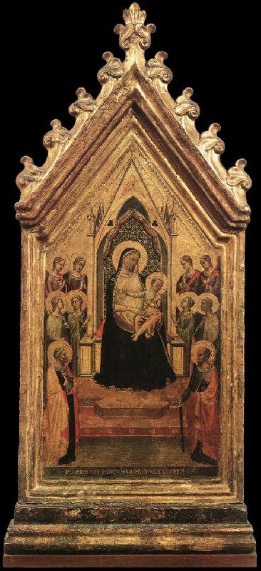 DADDI, Bernardo Madonna and Child Enthroned with Angels and Saints dfg oil painting image